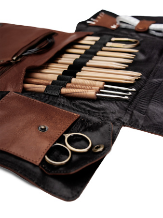 Органайзер для спиц и крючков "Gro" Rich Brown. Арт QB-4704/Rich Brown