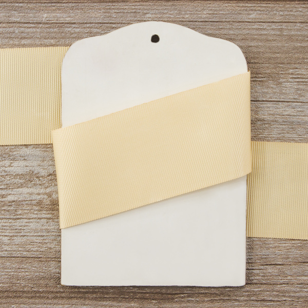 Лента репсовая SAFISA, 50 мм, 25 м, цвет 21 персиковый айвори. Арт 350-50мм-21