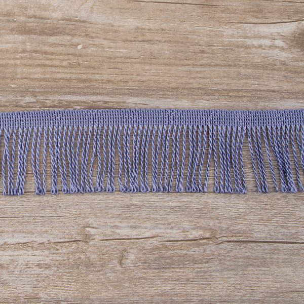 Бахрома витая, 60 мм, цвет серо-голубой. Арт PP-60 col.806