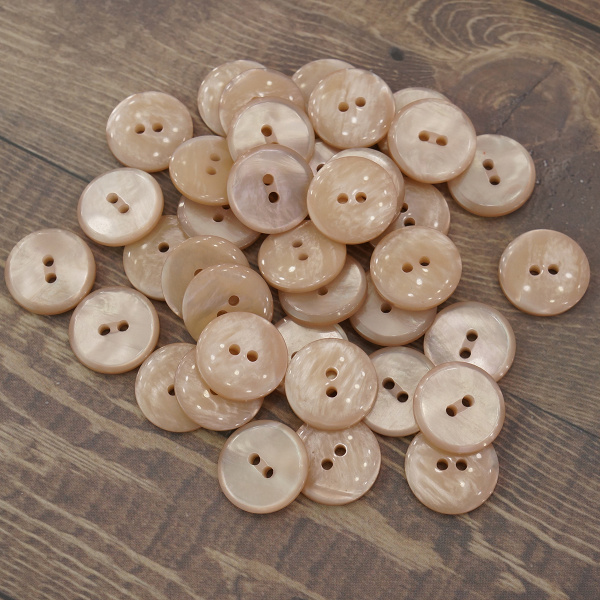 Пуговицы CONCEPT Mother of Pearl, размер 28, полиэстер, цвет COL.59. Арт 75315-028-COL.59