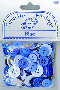 Пуговицы Favorite Findings "Синие". Арт 550000405                