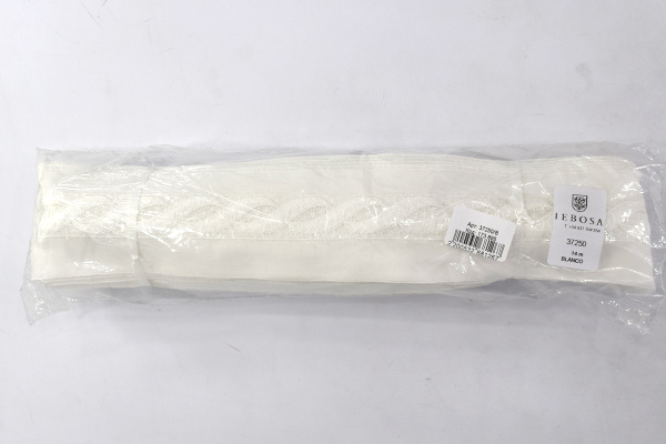 Шитье-вышивка на батисте, прошва, 60 мм, цвет белый. Арт 37250/B