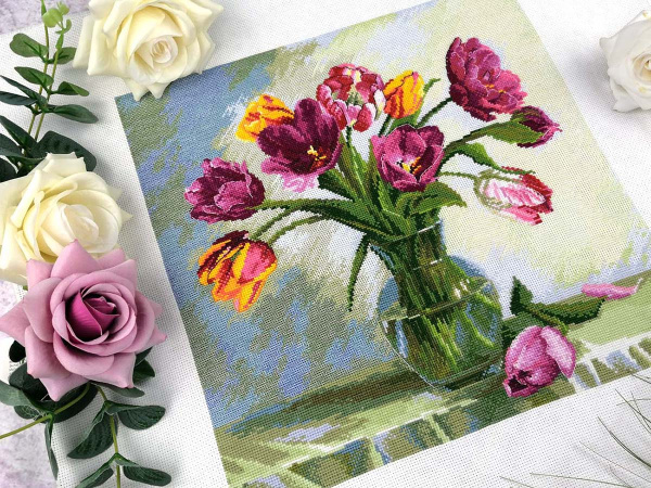 Набор для вышивания "Весенний букет". Арт 04.005.29