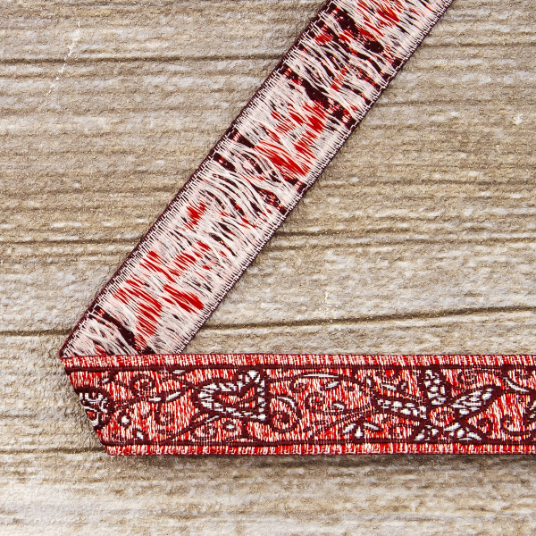 Лента жаккард SAFISA, 16 мм, 15 м, цвет 05. Арт 9104-16мм-05          