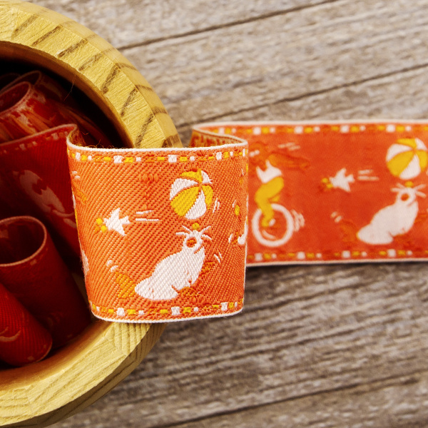 Лента жаккард SAFISA, 30 мм, 15 м, цвет 04. Арт 9108-30мм-04