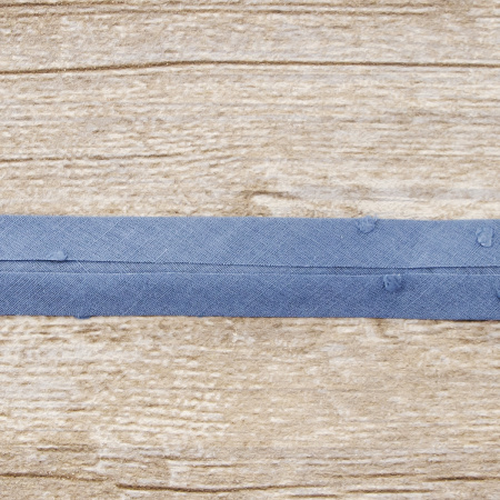 Косая бейка хлопок, 20 мм, 20 м, цвет 95, цвет морской волны. Арт 6552-20мм-95