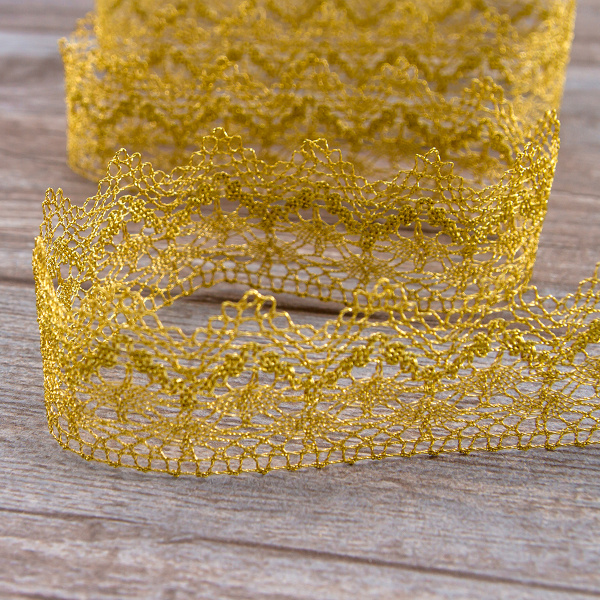 Кружево, 42 мм, золотой. Арт 3206/28