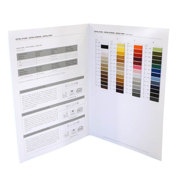 Цветовая карта,  AMANN GROUP METTLER, EXTRA STARK. Арт 101111                  