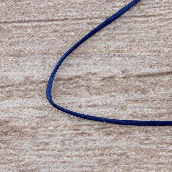 Шнур атласный мини-рулон, 1,5 мм, 4,5 м, цвет 15, голубой. Арт P00470-1,5мм-15         