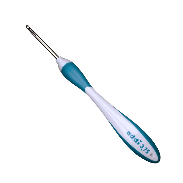 Крючок, вязальный с эргономичной пластиковой ручкой addiSwing Maxi №3,75, 17 см. Арт 141-7/3.75-17