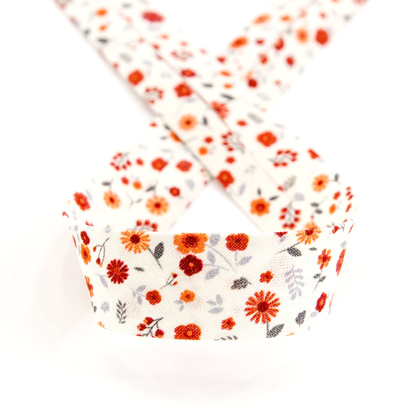 Косая бейка с рисунком SAFISA, арт.6626, 20 мм, 20 м, цвет 03. Арт 6626-20мм-03