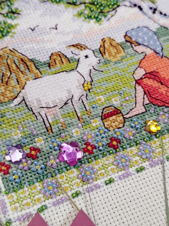 Набор для вышивания  "Козочка". Арт 13.003.67