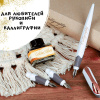 Набор для каллиграфии "Air Best Writer", 6 предметов, корпус ручки белый/серый с розовым золотом. Арт 10062