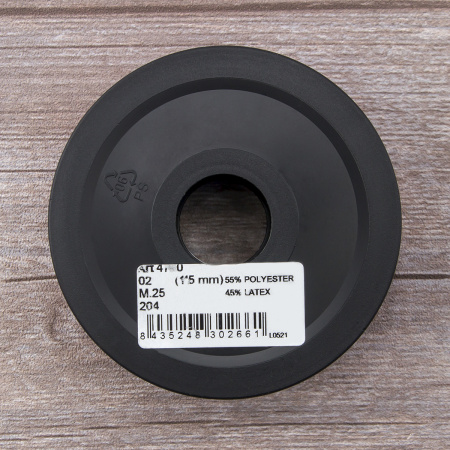 Резинка шляпная SAFISA, 1,5 мм, 25 м, цвет 204 неоновый розовый. Арт 4730-1,5мм-204