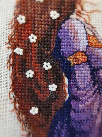 Набор для вышивания "Dame au Chat" (Женщина и кошка), 19 x 27 см. Арт 210-A057 K