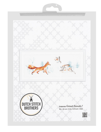 Набор для вышивания "Первые друзья", канва Aida 14 ct. Арт DSB008A