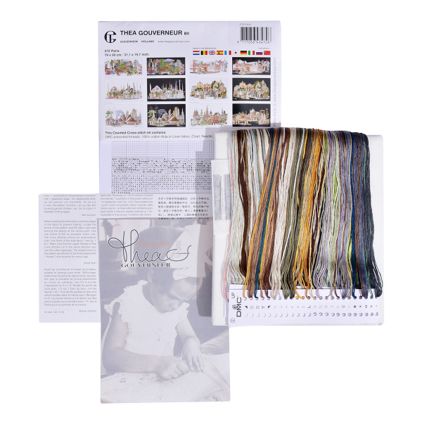 Набор для вышивания "Париж", канва аида 18 ct. Арт 472A                    