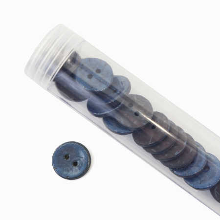 Пуговицы CONCEPT, размер 24, кокос, цвет COL.6 синий. Арт 1919H-024-COL.6