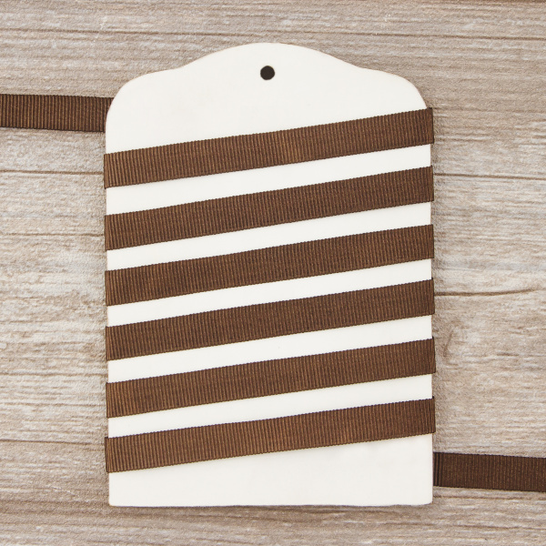 Лента репсовая SAFISA, 10 мм, 25 м, цвет 17, темно-коричневый. Арт 350-10мм-17       