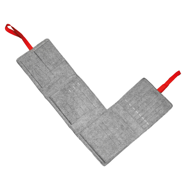 Органайзер addiNest для гибких спиц addiCrasyTrio, войлочный, 14 х 15 см, 11 ячеек. Арт 860-2