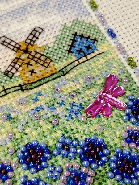 Набор для вышивания  "Поле васильков". Арт 13.003.66