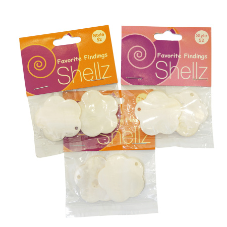 Подвеска "Shellz" Natural Flower River Shell Dangles. Арт 1850 00052              