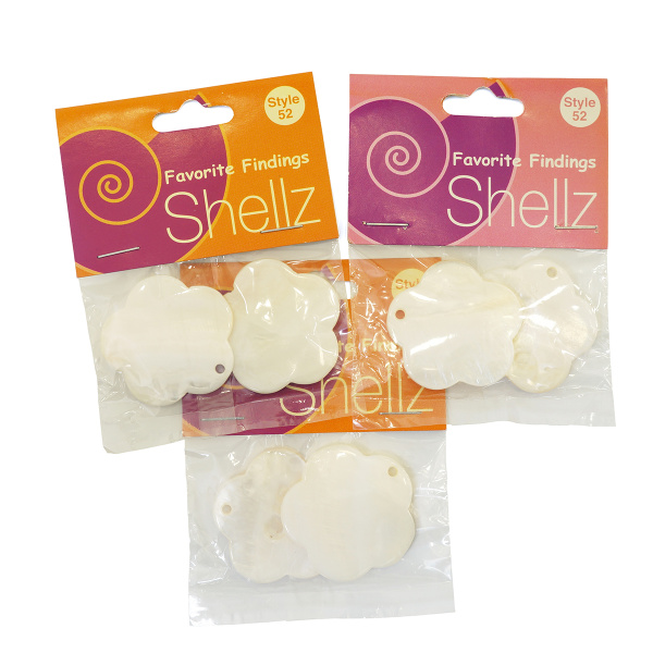 Подвеска "Shellz" Natural Flower River Shell Dangles. Арт 1850 00052              