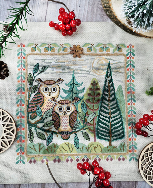 Набор для вышивания " Филины". Арт 03.017.10
