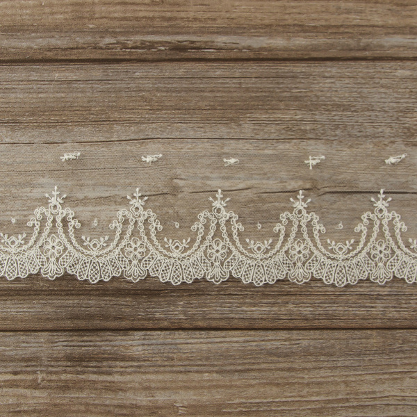 Кружево-вышивка на тюле, 35 мм. Арт 42232/00