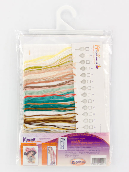 Набор для вышивания "Дама с попугаем" по картине Фишера. Арт 06.004.02               