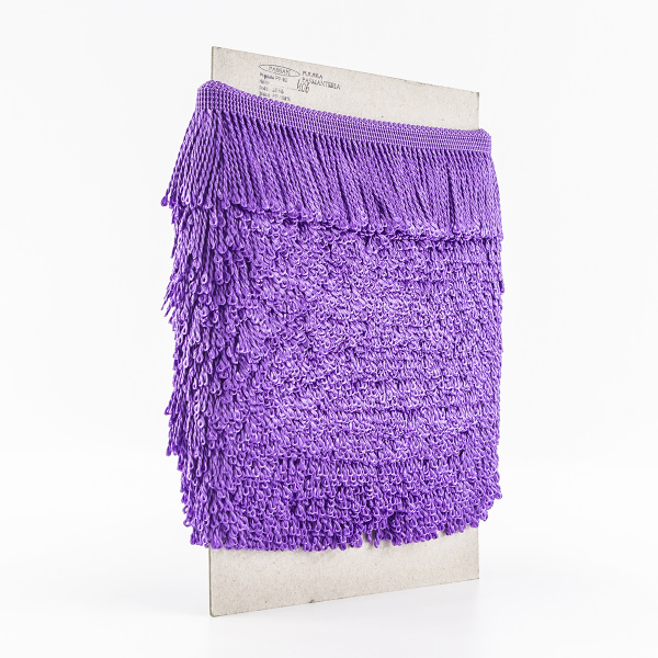 Бахрома витая, 60 мм, цвет ярко-сиреневый. Арт PP-60 col.406               