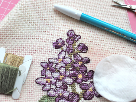 Маркер для разметки на ткани, линия 1 мм, цвет голубой, смываемый водой. Арт 295                     