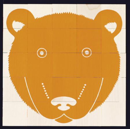 Мозаика из кубиков дизайнерская NAEF BASIC "Animal Puzzle" 3+, натуральное дерево, 25 деталей. Арт 9205