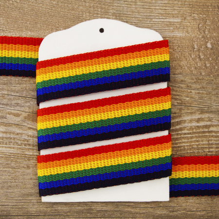 Тесьма ременная (стропа) PEGA мультиколор, 30 мм. Арт 835725430DT003         