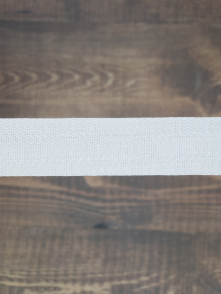 Тесьма киперная SAFISA, 30 мм, 25 м, цвет 02, белый. Арт 0270-30мм-02