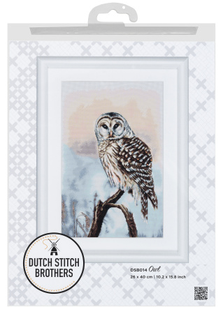 Набор для вышивания "Сова", канва лён 28 ct. Арт DSB014L