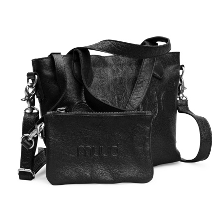 Сумка через плечо со съемным кошельком "Laura mini" Black. Арт QB-4409R1/Black