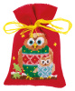 Набор для вышивания мешочков (саше) "Рождественские Совы". Арт PN-0155943