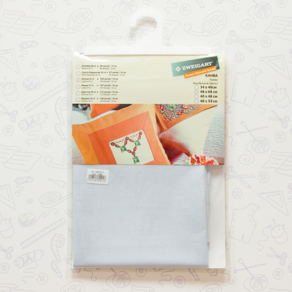 Канва в упаковке Lugana 25 ct, 48 x 68 cм, цвет №513. Арт н3835/513                