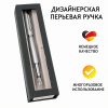 Ручка перьевая "Eleganza Classic" с синим картриджем, размер пера M, 0.5 мм, цвет корпуса серебро. Арт 34363