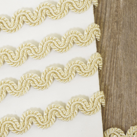 Тесьма PEGA тип интерьерная, цвет молочный, 12 мм. Арт 844113812A1901          