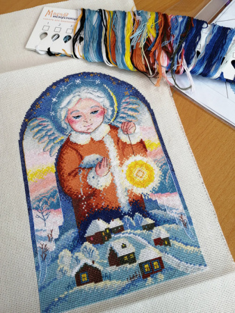 Набор для создания ключницы "Снежный ангел". Арт 22.002.11