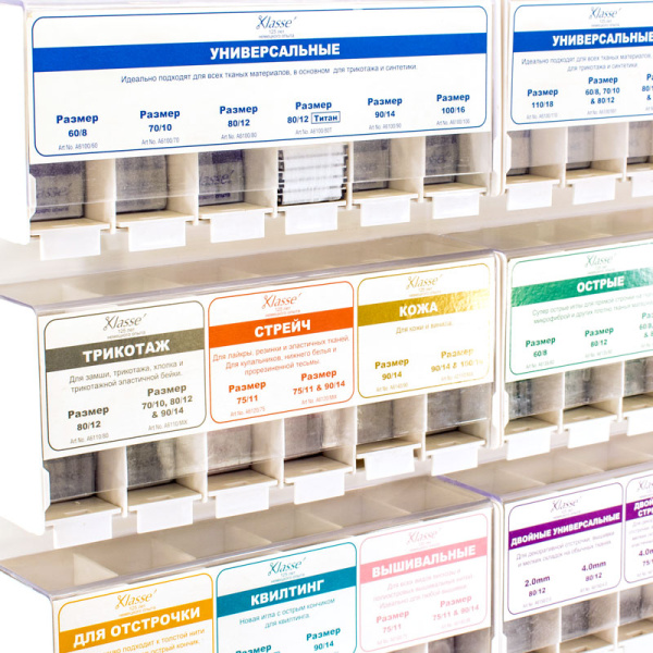 Стенд для бытовых швейных игл серии KLASSE с наполнением . Арт KLASSE/36/G002              