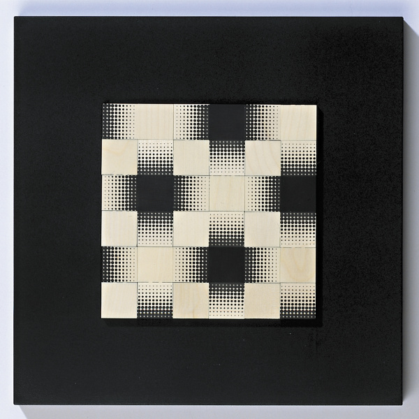 Мозаика из кубиков дизайнерская NAEF CLASSIC "Imago" 6+, натуральное дерево, монохром, 36 деталей. Арт 9960