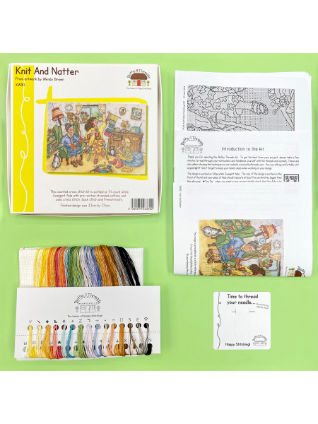 Набор для вышивания "Knit And Natter". Арт XWB1