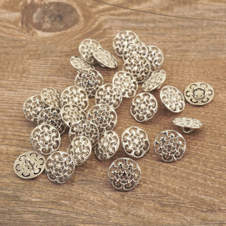 Пуговица DISBOTON, размер 20  цвет C/NIKEL LUC.FR ART.AA0584. Арт 3247620NILUF80D