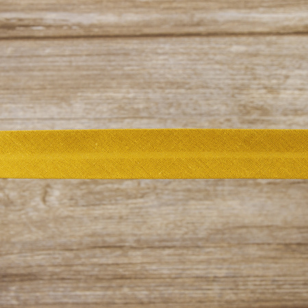 Косая бейка хлопок/полиэстер 20 мм, 25 м, цвет 44, бронзовый. Арт 6120-20мм-44            