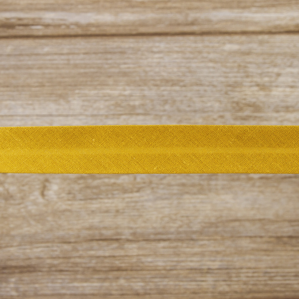 Косая бейка хлопок/полиэстер 20 мм, 25 м, цвет 44, бронзовый. Арт 6120-20мм-44            