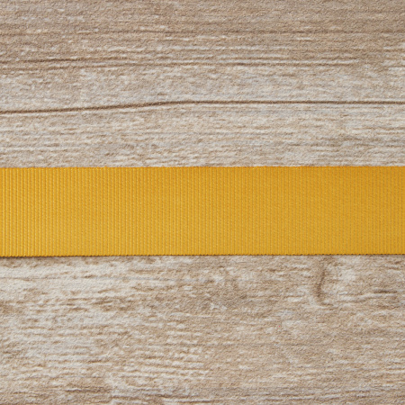Лента репсовая SAFISA, 25 мм, 25 м, цвет 54 бежево-золотистый. Арт 350-25мм-54