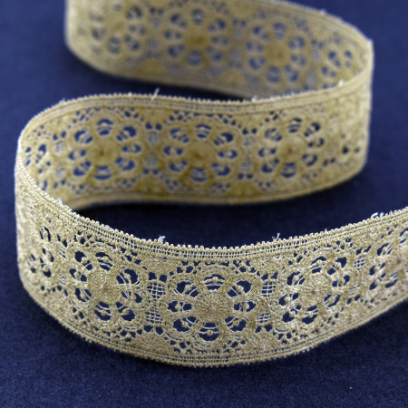 Гипюр, 41 мм, цвет карамель. Арт K048/T3